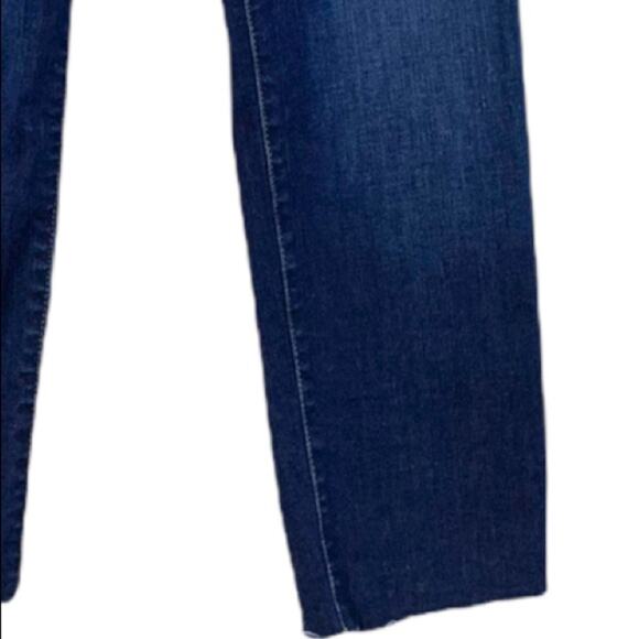 Kut from the Kloth Diana Skinny Mid Rise Raw Hem Dark Wash Jeans Women's Size 6 - Picture 6 of 8